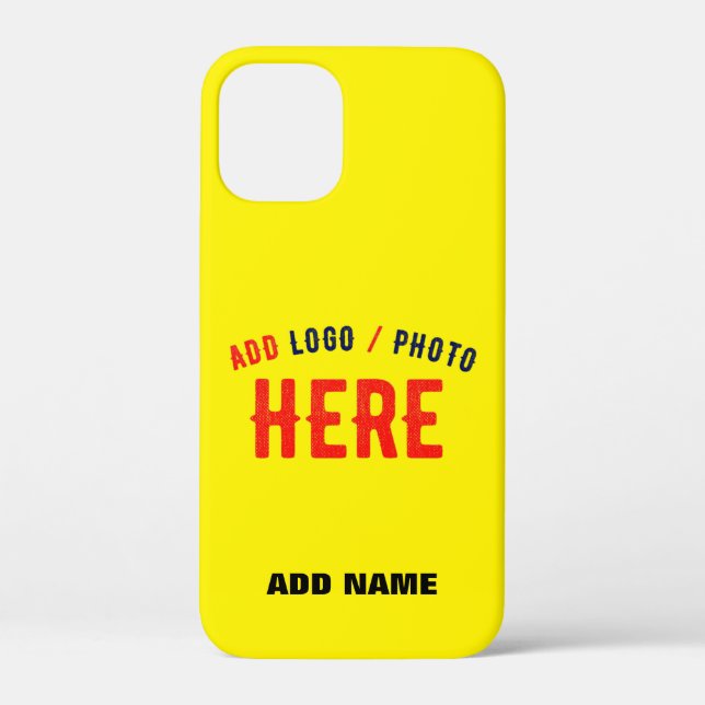 STYLISH MODERN CUSTOM BRIGHT YELLOW VERIFIED BRAND Case-Mate iPhone CASE (Back)