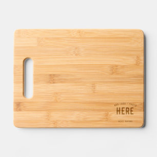 STYLISH MODERN CUSTOM BROWN VERIFIED BRAND ETCHED ENGRAVED CUTTING BOARD