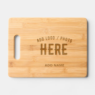 STYLISH MODERN CUSTOM BROWN VERIFIED BRAND ETCHED ENGRAVED CUTTING BOARD