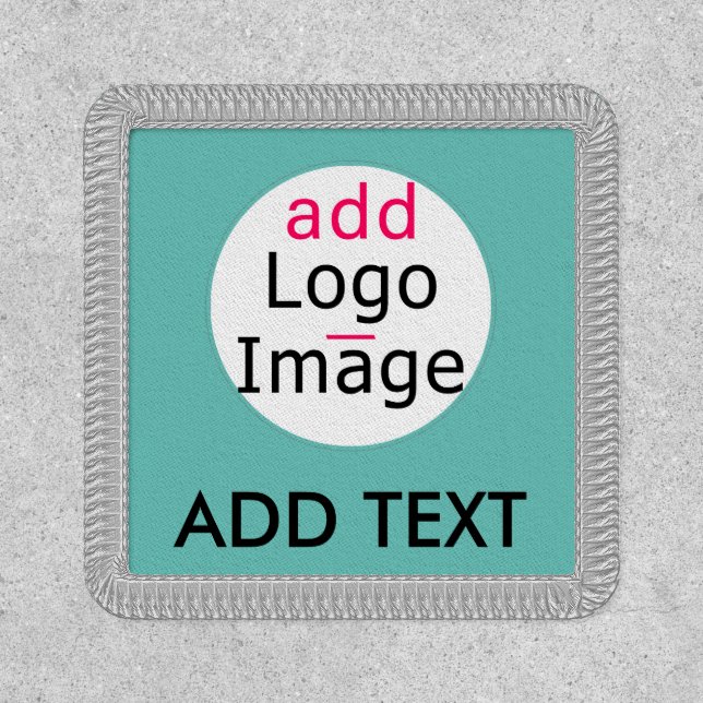 Stylish Modern Custom Business Chic Brand Mint  Patch (Front)