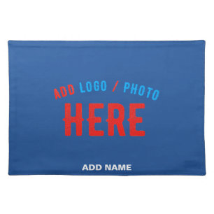 STYLISH MODERN CUSTOM COBALT BLUE VERIFIED BRANDED CLOTH PLACEMAT
