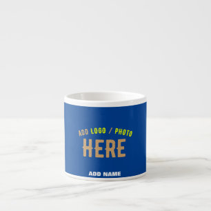 STYLISH MODERN CUSTOM COBALT BLUE VERIFIED BRANDED ESPRESSO CUP