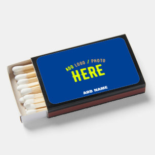 STYLISH MODERN CUSTOM COBALT BLUE VERIFIED BRANDED MATCHBOXES