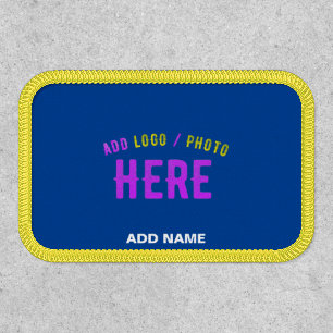 STYLISH MODERN CUSTOM COBALT BLUE VERIFIED BRANDED PATCH