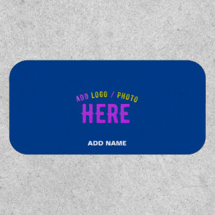 STYLISH MODERN CUSTOM COBALT BLUE VERIFIED BRANDED PATCH