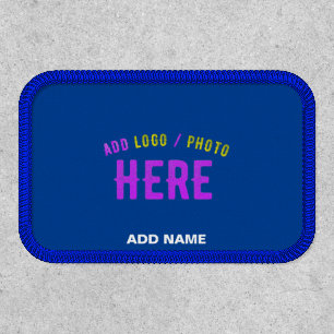 STYLISH MODERN CUSTOM COBALT BLUE VERIFIED BRANDED PATCH