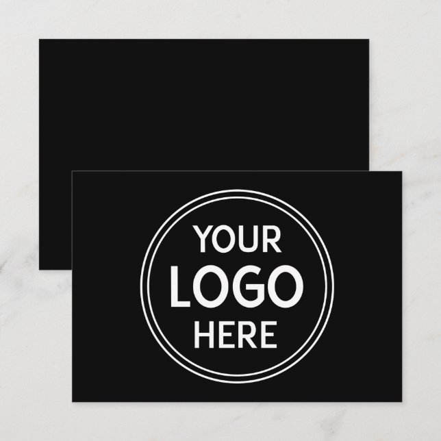 Stylish & Modern Custom Creations Verified  Enclosure Card (Front/Back)