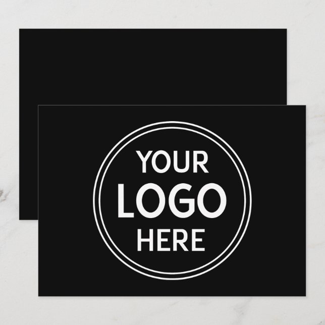 Stylish & Modern Custom Creations Verified  Invitation (Front/Back)