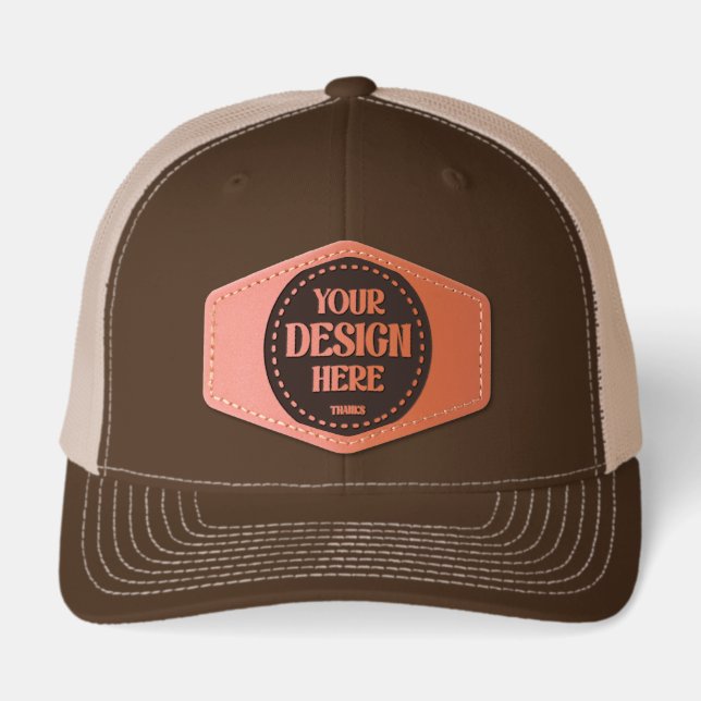 Stylish & Modern Custom Creations Verified Leather Patch Hat (Front)