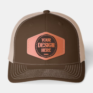 Stylish & Modern Custom Creations Verified Leather Patch Hat