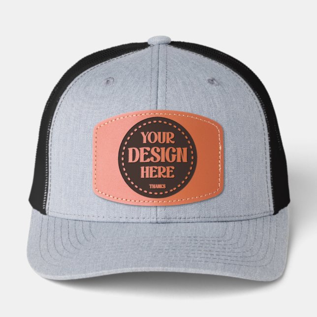 Stylish & Modern Custom Creations Verified Leather Patch Hat (Front)