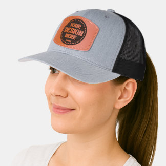 Stylish & Modern Custom Creations Verified Leather Patch Hat