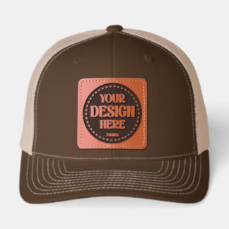 Stylish & Modern Custom Creations Verified Leather Patch Hat