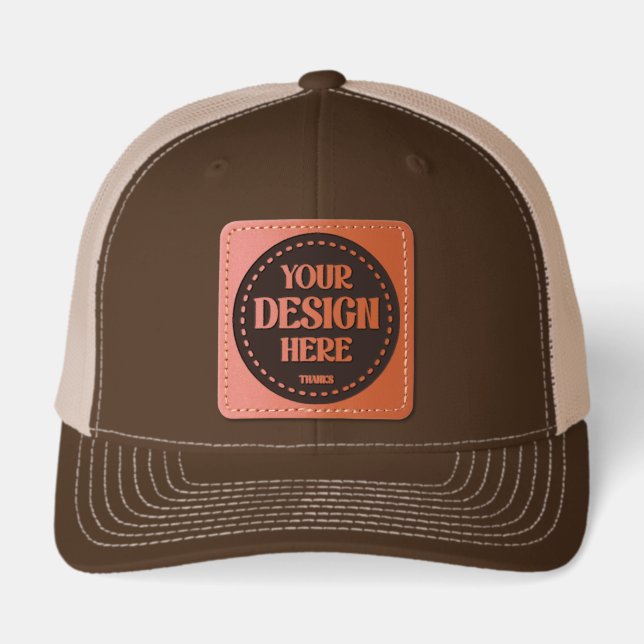 Stylish & Modern Custom Creations Verified Leather Patch Hat (Front)