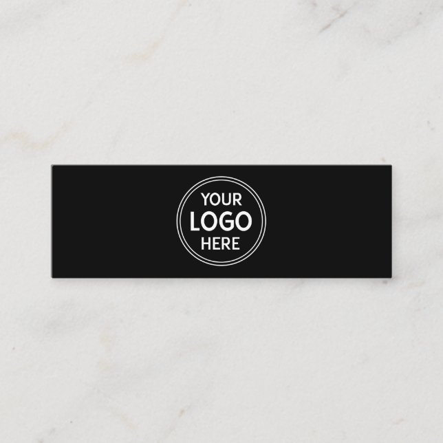 Stylish & Modern Custom Creations Verified  Mini Business Card (Front)