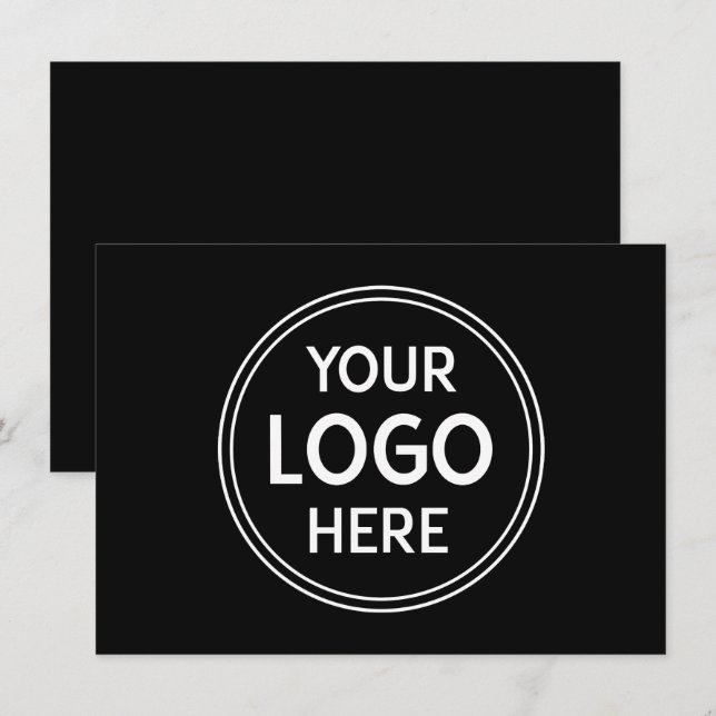 Stylish & Modern Custom Creations Verified  Note Card (Front/Back)
