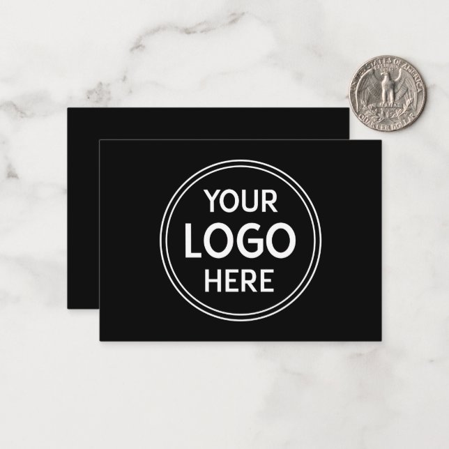 Stylish & Modern Custom Creations Verified  Note Card (Front/Back In Situ)