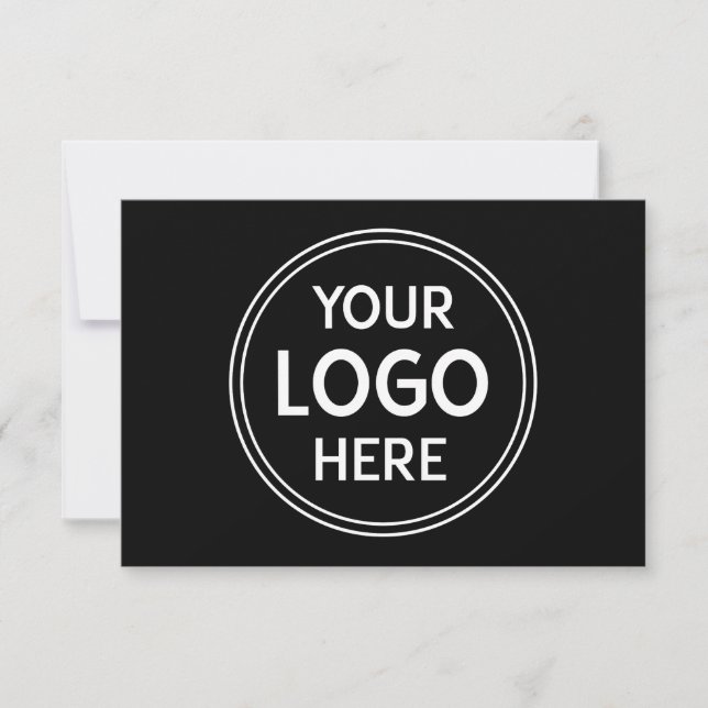 Stylish & Modern Custom Creations Verified  RSVP Card (Front)