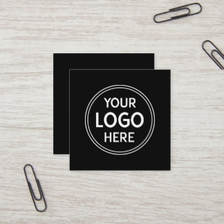 Stylish & Modern Custom Creations Verified  Square Business Card