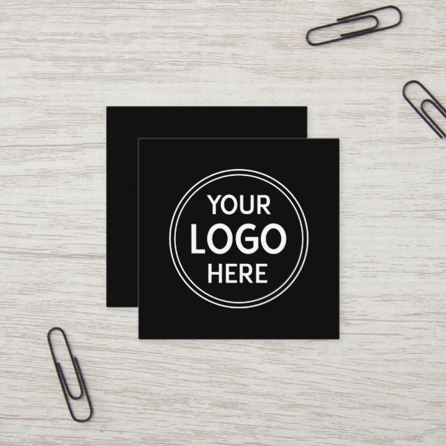 Stylish & Modern Custom Creations Verified  Square Business Card (Front/Back In Situ)