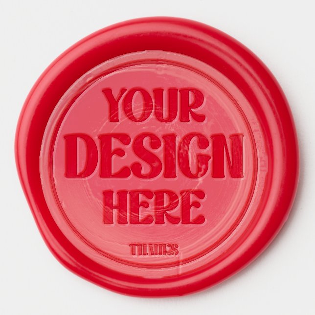 Stylish & Modern Custom Creations Verified  Wax Seal Sticker (Front)