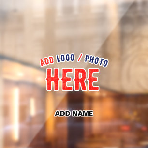 STYLISH MODERN CUSTOM CUT CLEAR VERIFIED BRANDED WINDOW CLING