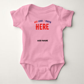 STYLISH MODERN CUSTOM CUTE HOT PINK VERIFIED BRAND BABY BODYSUIT
