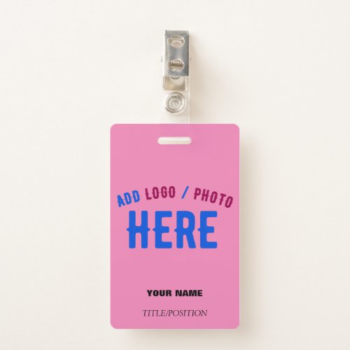 STYLISH MODERN CUSTOM CUTE HOT PINK VERIFIED BRAND BADGE