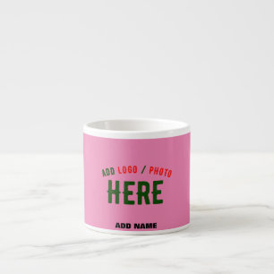 STYLISH MODERN CUSTOM CUTE HOT PINK VERIFIED BRAND ESPRESSO CUP