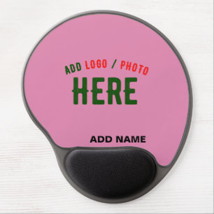 STYLISH MODERN CUSTOM CUTE HOT PINK VERIFIED BRAND GEL MOUSE PAD