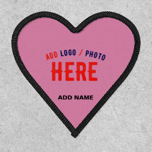 STYLISH MODERN CUSTOM CUTE HOT PINK VERIFIED BRAND PATCH