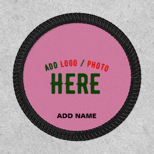 STYLISH MODERN CUSTOM CUTE HOT PINK VERIFIED BRAND PATCH