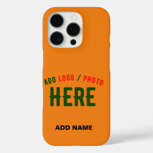 STYLISH MODERN CUSTOM DARK ORANGE VERIFIED BRANDED iPhone 16 PRO CASE