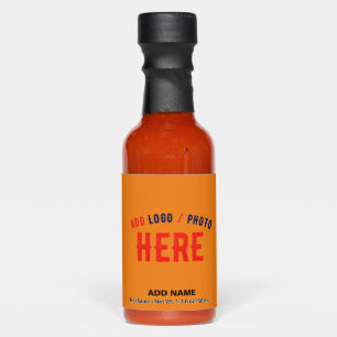 STYLISH MODERN CUSTOM DARK ORANGE VERIFIED BRANDED HOT SAUCES