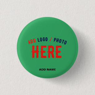 STYLISH MODERN CUSTOM EMERALD GREEN VERIFIED BRAND BUTTON