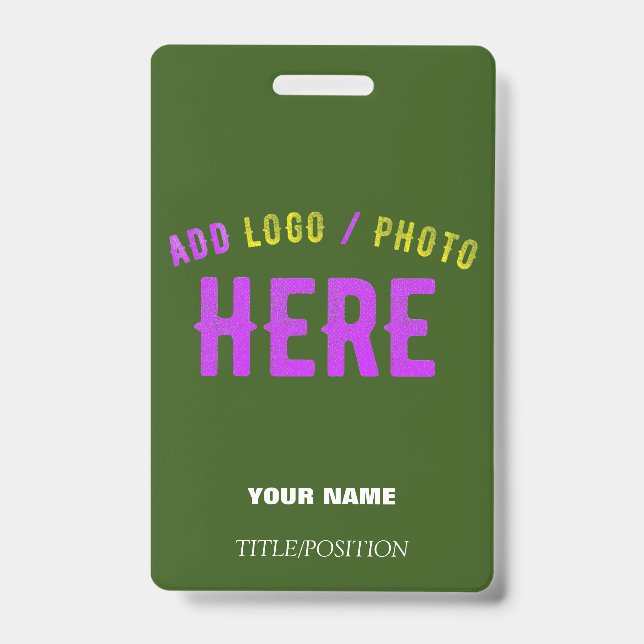 STYLISH MODERN CUSTOM FOREST GREEN VERIFIED BRAND BADGE (Front)