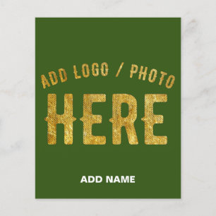 STYLISH MODERN CUSTOM FOREST GREEN VERIFIED BRAND FLYER