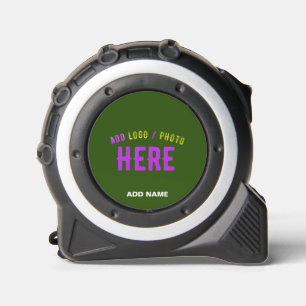 STYLISH MODERN CUSTOM FOREST GREEN VERIFIED BRAND TAPE MEASURE