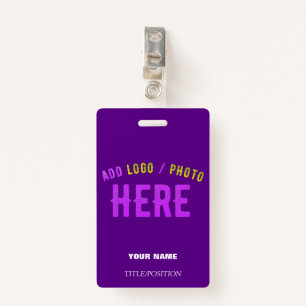 STYLISH MODERN CUSTOM INDIGO BRANDED METAL CLIP BADGE