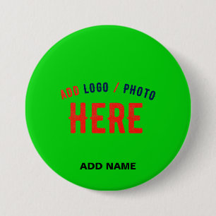STYLISH MODERN CUSTOM LIME GREEN VERIFIED BRANDED BUTTON