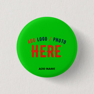 STYLISH MODERN CUSTOM LIME GREEN VERIFIED BRANDED BUTTON