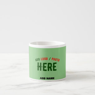 STYLISH MODERN CUSTOM MINT GREEN VERIFIED BRANDED ESPRESSO CUP
