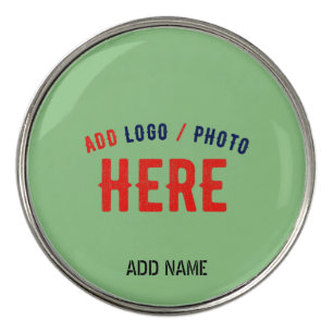STYLISH MODERN CUSTOM MINT GREEN VERIFIED BRANDED GOLF BALL MARKER