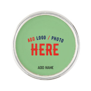 STYLISH MODERN CUSTOM MINT GREEN VERIFIED BRANDED LAPEL PIN