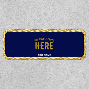 STYLISH MODERN CUSTOM NAVY BLUE VERIFIED BRAND PATCH