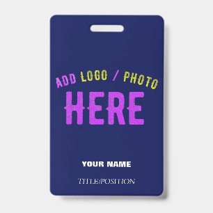 STYLISH MODERN CUSTOM NAVY BLUE VERIFIED BRANDED BADGE
