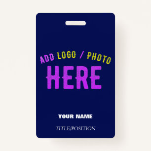 STYLISH MODERN CUSTOM NAVY BLUE VERIFIED BRANDED BADGE