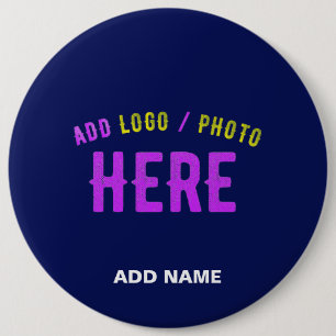 STYLISH MODERN CUSTOM NAVY BLUE VERIFIED BRANDED BUTTON
