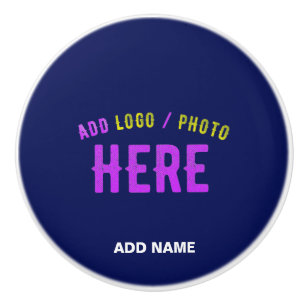 STYLISH MODERN CUSTOM NAVY BLUE VERIFIED BRANDED CERAMIC KNOB