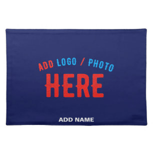 STYLISH MODERN CUSTOM NAVY BLUE VERIFIED BRANDED CLOTH PLACEMAT